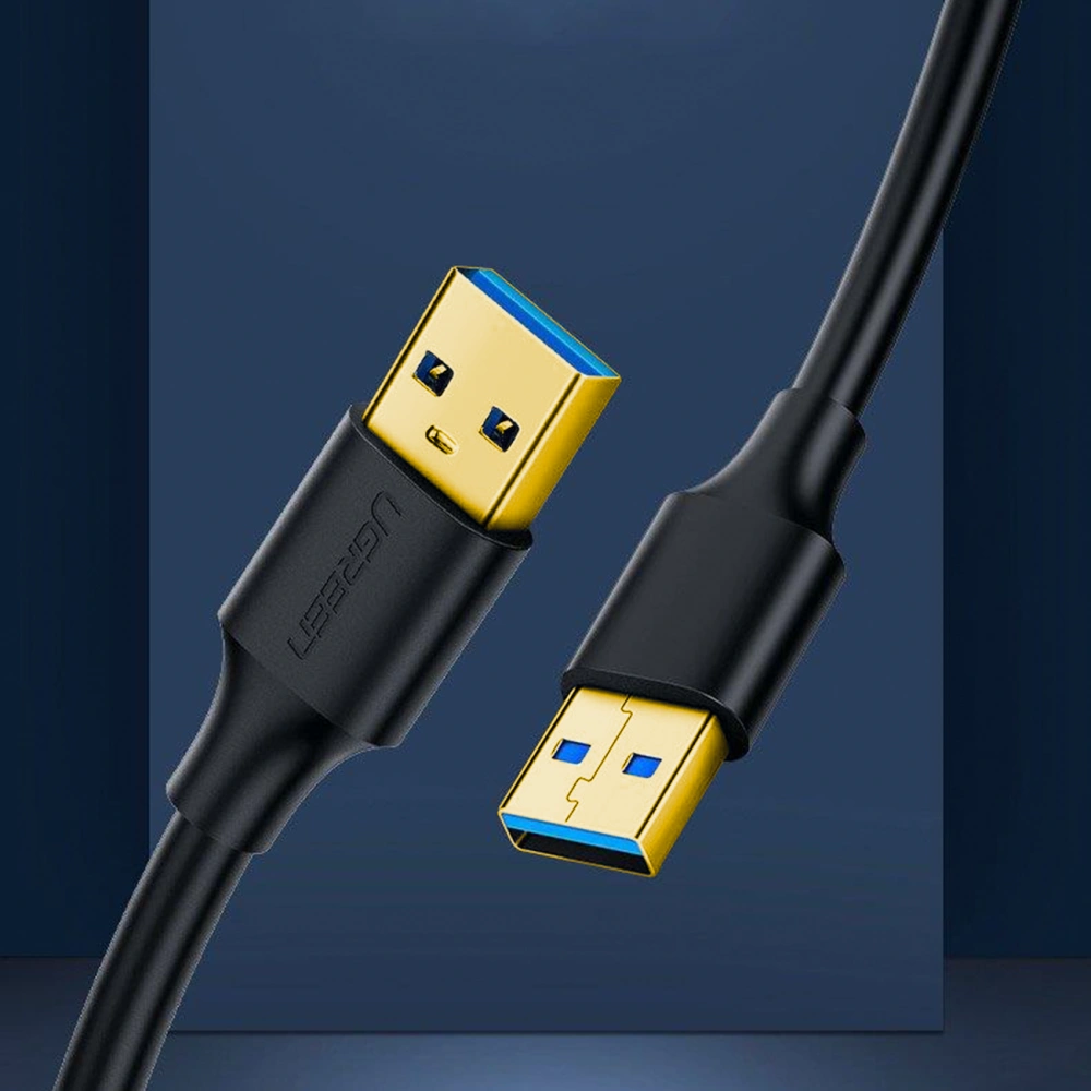 Hurtownia GSM - Cablu UGREEN US128 USB-A - USB-A 3.2 Gen 1 1m negru - UGR1568 - {ean13} - Hurt