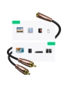 Hurtownia GSM - Kabel audio UGREEN AV198 3,5mm mini jack/2RCA 2m brązowy - UGR1573 - {ean13} - Hurt