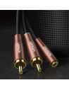 Hurtownia GSM - Kabel audio UGREEN AV198 3,5mm mini jack/2RCA 2m brązowy - UGR1573 - {ean13} - Hurt