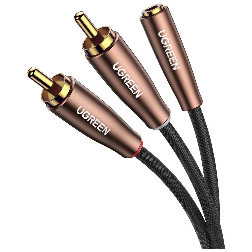 Hurtownia GSM - Cablul audio UGREEN AV198 3,5mm mini jack/2RCA 3m maro - UGR1574 - {ean13} - Hurt