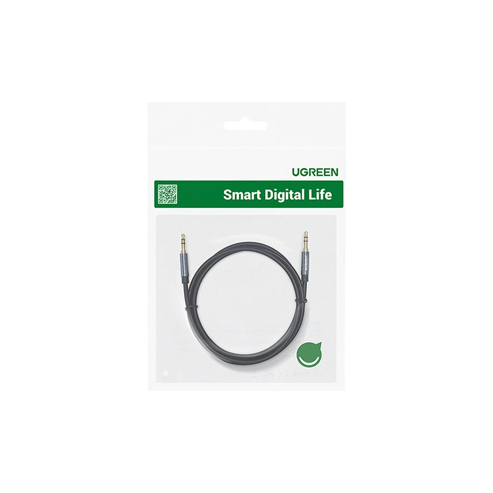 Hurtownia GSM - Kabel audio kątowy UGREEN AV112 AUX 2x mini jack 3,5mm 1m niebieski - UGR1576 - {ean13} - Hurt