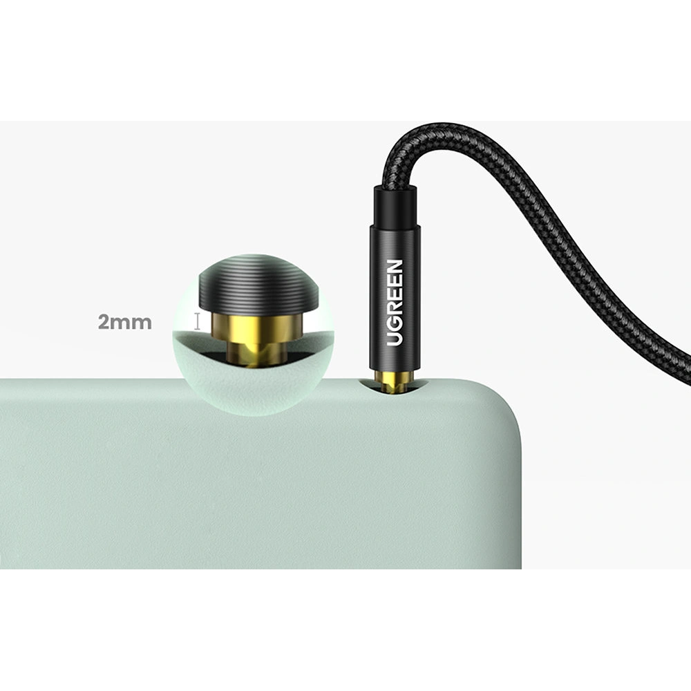 Hurtownia GSM - Kabel audio kątowy UGREEN AV112 AUX 2x mini jack 3,5mm 1m niebieski - UGR1576 - {ean13} - Hurt