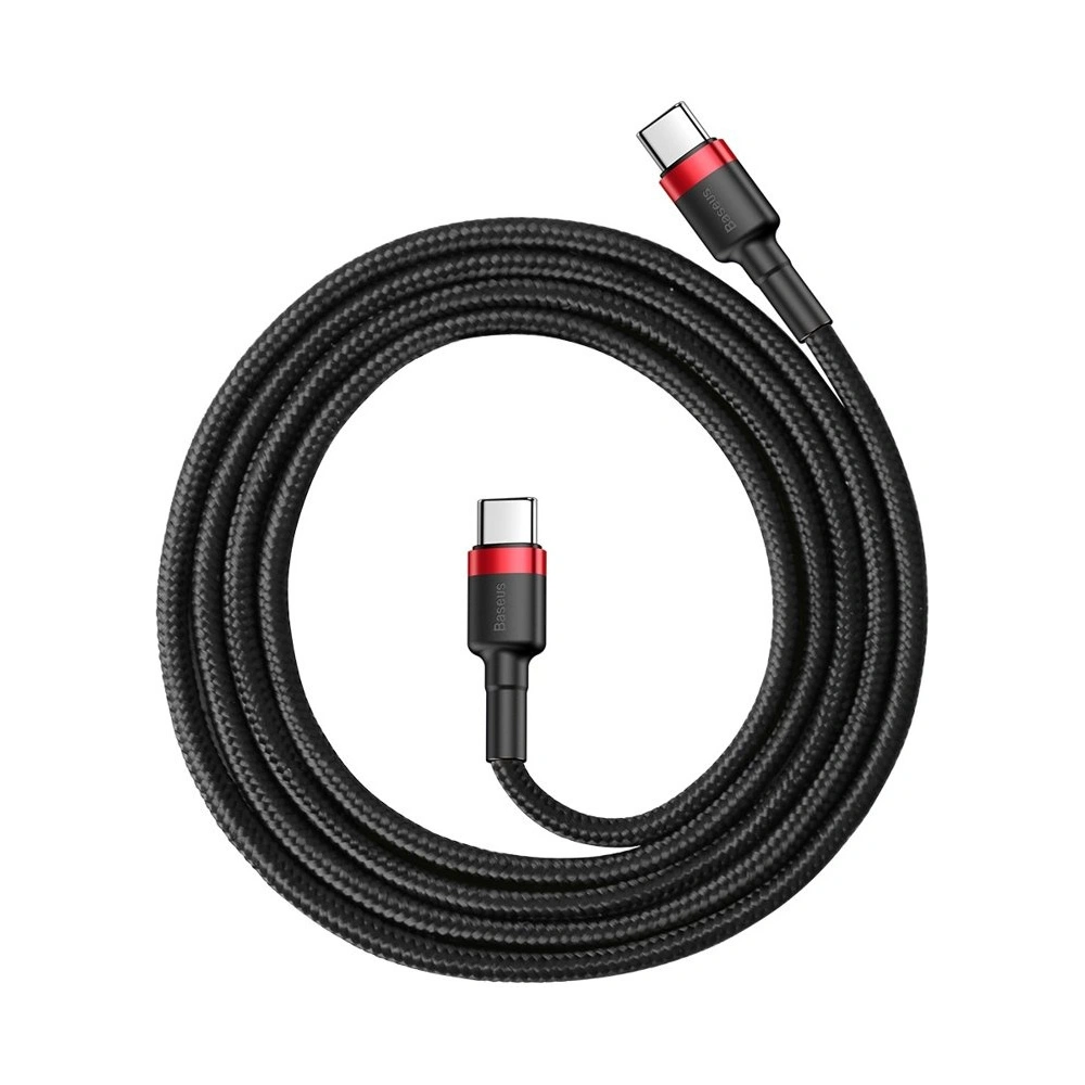 Hurtownia GSM - Kabel Baseus Cafule USB-C/USB-C PD 2.0 60W 20V 3A QC 3.0 1M negru-roșu - BSU4117 - {ean13} - Hurt