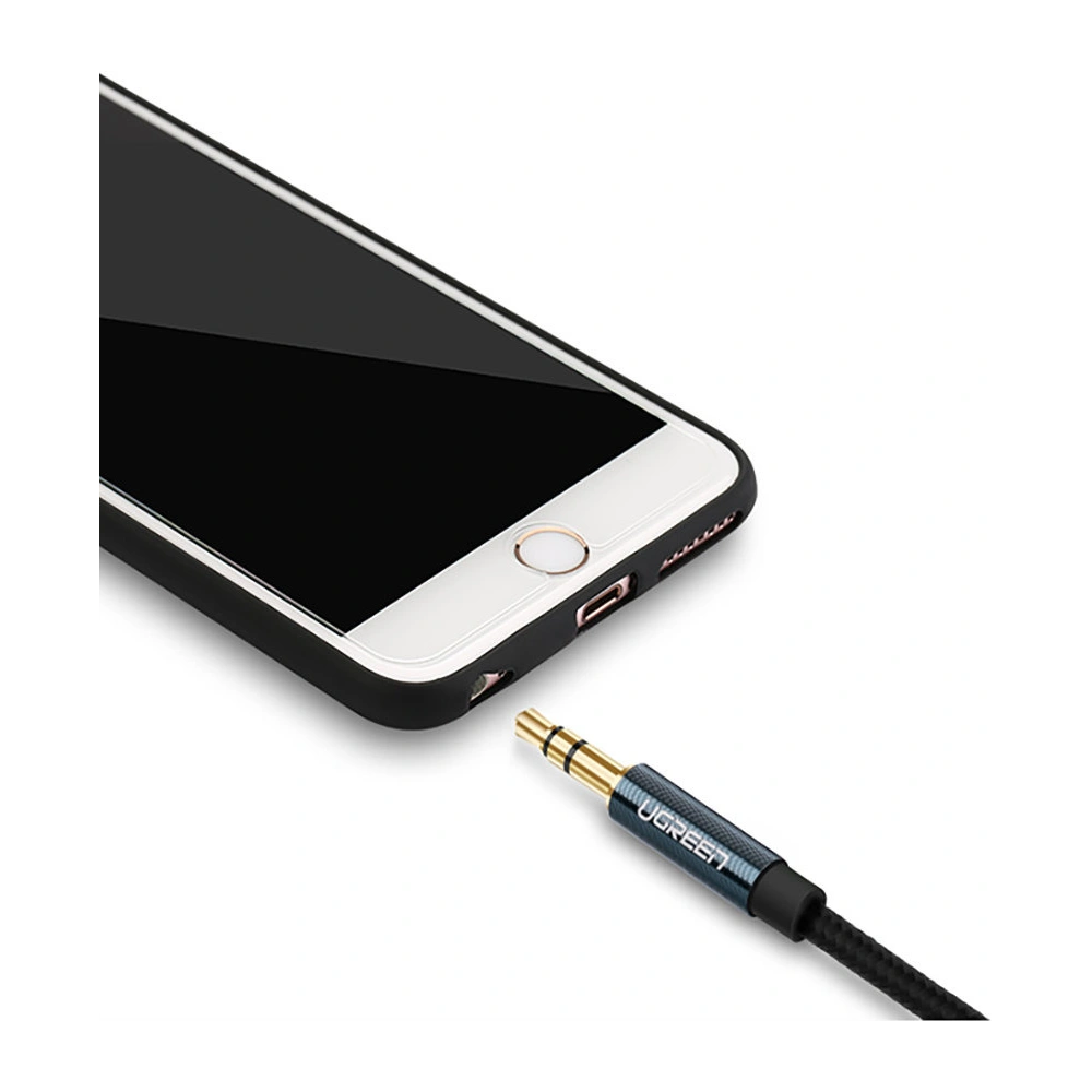 Hurtownia GSM - Kabel audio kątowy UGREEN AV112 AUX 2x mini jack 3,5mm 1m niebieski - UGR1576 - {ean13} - Hurt