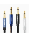 Hurtownia GSM - Kabel audio úhlový UGREEN AV112 AUX 2x mini jack 3,5mm 1m modrý - UGR1576 - {ean13} - Hurt