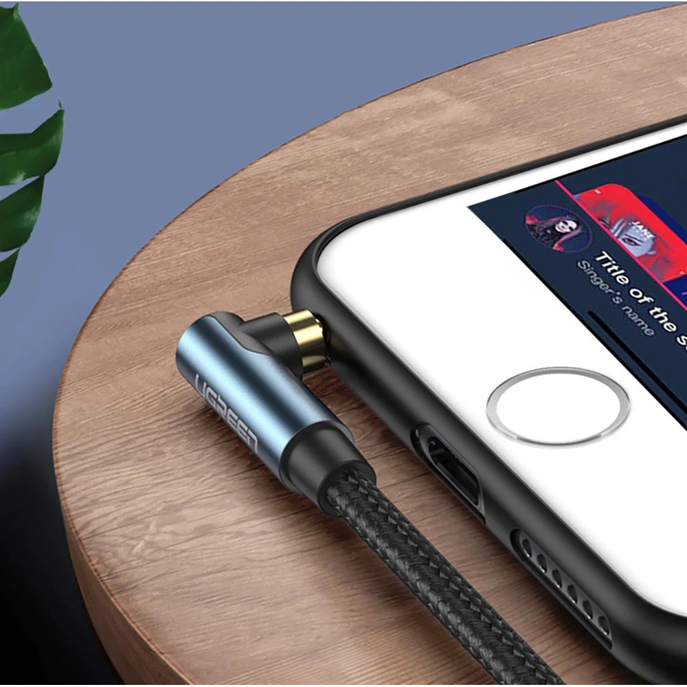 Hurtownia GSM - Kabel audio kątowy UGREEN AV112 AUX 2x mini jack 3,5mm 1m niebieski - UGR1576 - {ean13} - Hurt