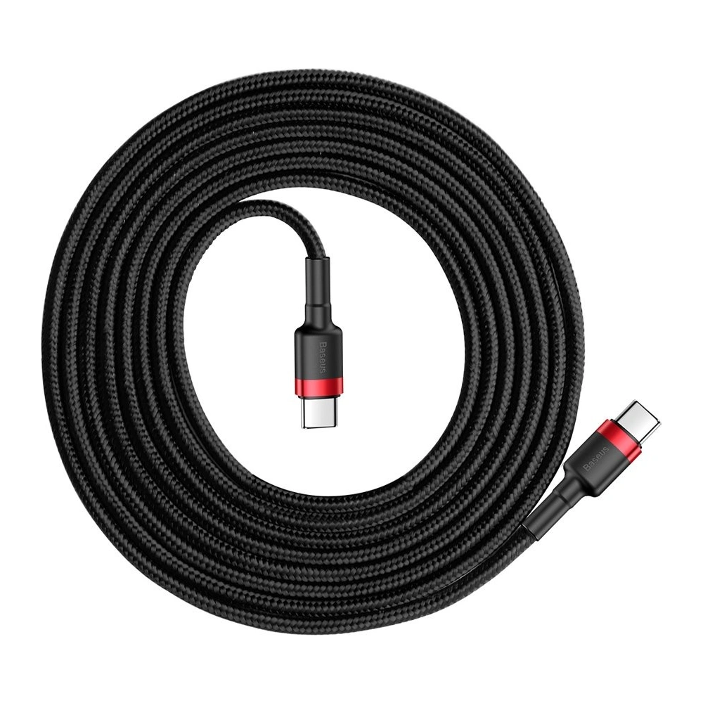 Hurtownia GSM - Cablu Baseus Cafule USB-C/USB-C PD 2.0 60W 20V 3A QC 3.0 2M negru-roșu - BSU4118 - {ean13} - Hurt