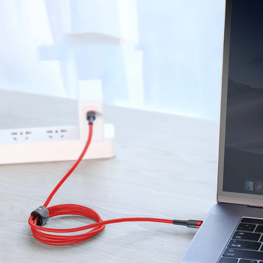 Hurtownia GSM - Cablu Baseus Cafule USB-C/USB-C PD 2.0 60W 20V 3A QC 3.0 2M negru-roșu - BSU4118 - {ean13} - Hurt
