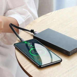 Hurtownia GSM - Płaski kabel Baseus Simple USB-A/USB-C SuperCharge 5A 40W Quick Charge 3.0 QC 3.0 23cm szary - BSU4119 - {ean13} - Hurt