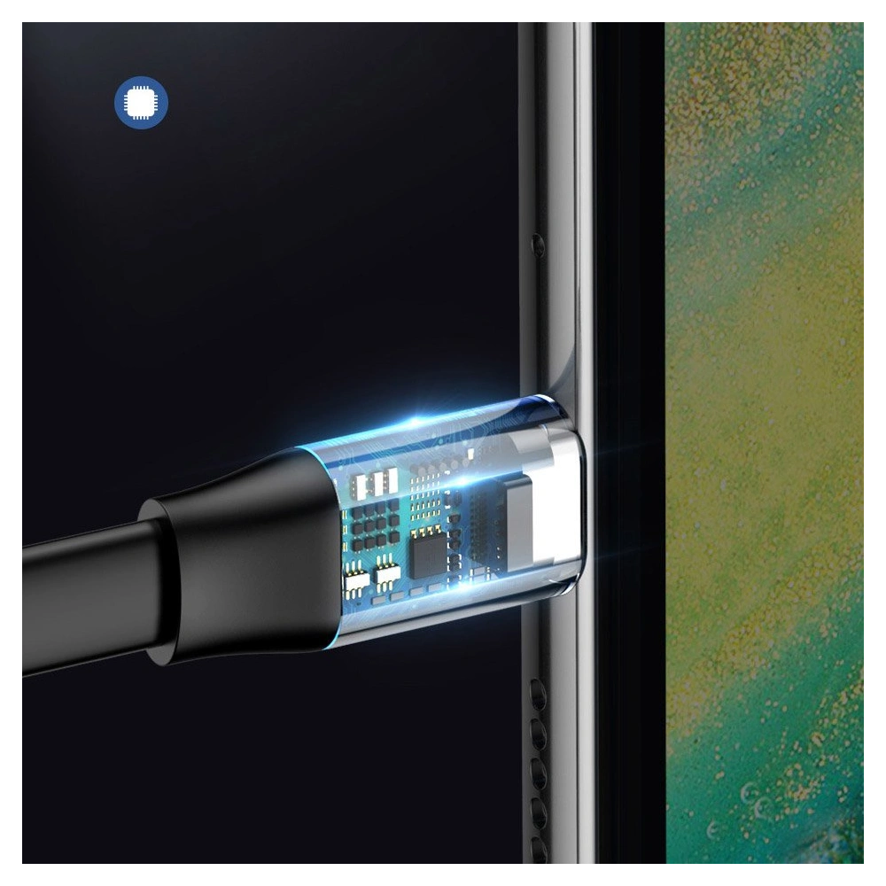 Hurtownia GSM - Cablul plat Baseus Simple USB-A/USB-C SuperCharge 5A 40W Quick Charge 3.0 QC 3.0 23cm gri - BSU4119 - {ean13} - Hurt