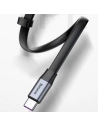 Hurtownia GSM - Cablul plat Baseus Simple USB-A/USB-C SuperCharge 5A 40W Quick Charge 3.0 QC 3.0 23cm gri - BSU4119 - {ean13} - Hurt