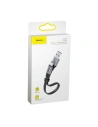 Hurtownia GSM - Cablul plat Baseus Simple USB-A/USB-C SuperCharge 5A 40W Quick Charge 3.0 QC 3.0 23cm gri - BSU4119 - {ean13} - Hurt