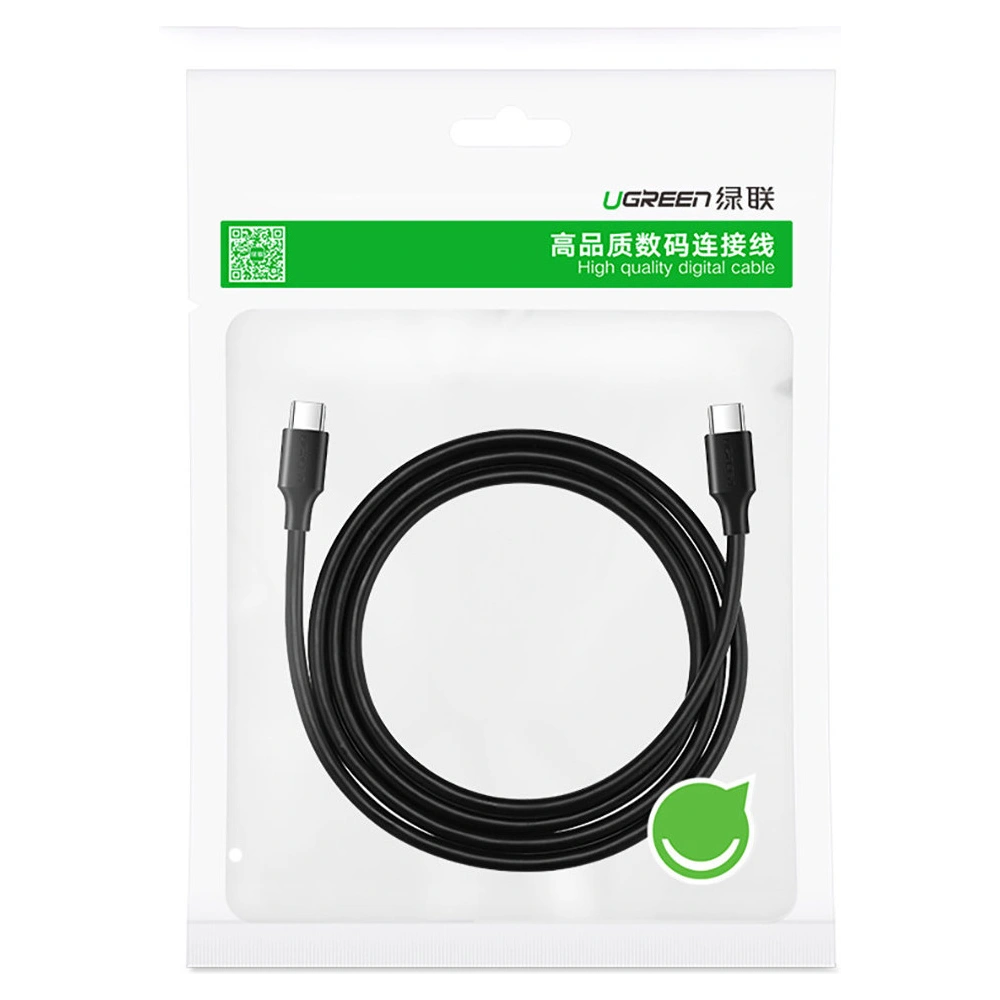 Hurtownia GSM - Cablu UGREEN US286 USB-C/USB-C 3A 1,5m negru - UGR1579 - {ean13} - Hurt