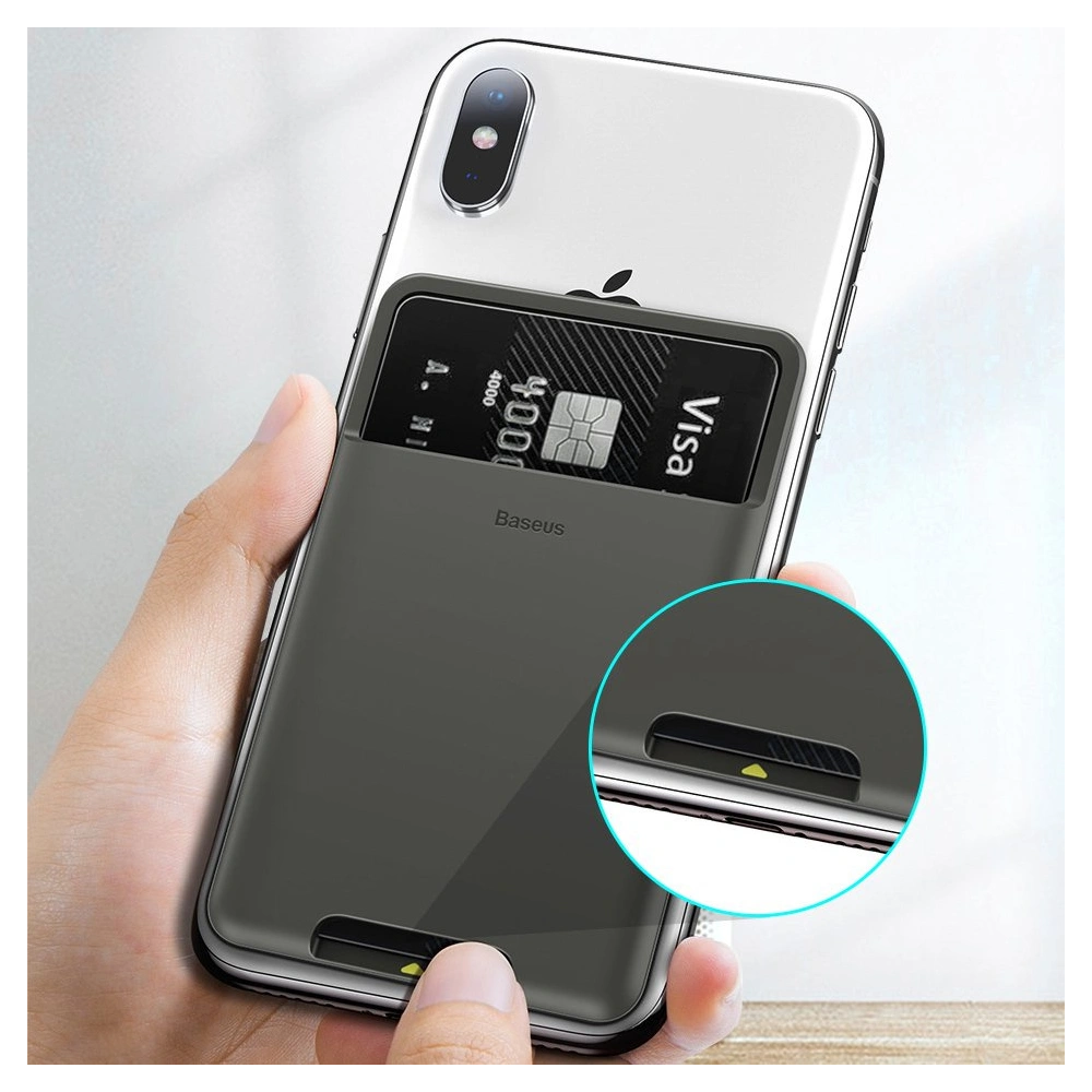Hurtownia GSM - Baseus Case selbstklebend Karte Karte Dokumente für Telefon dunkelgrau - BSU4120 - {ean13} - Hurt