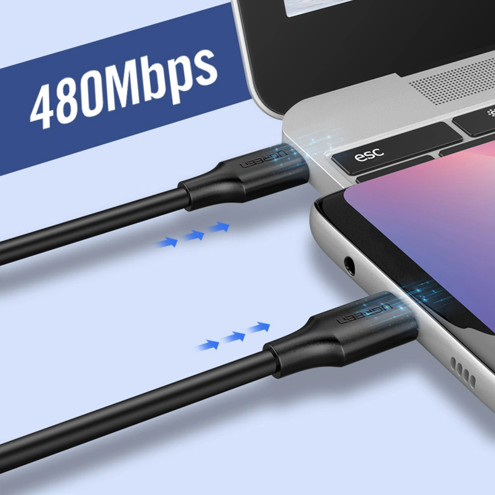 Hurtownia GSM - Cablu UGREEN US286 USB-C/USB-C 3A 1,5m negru - UGR1579 - {ean13} - Hurt