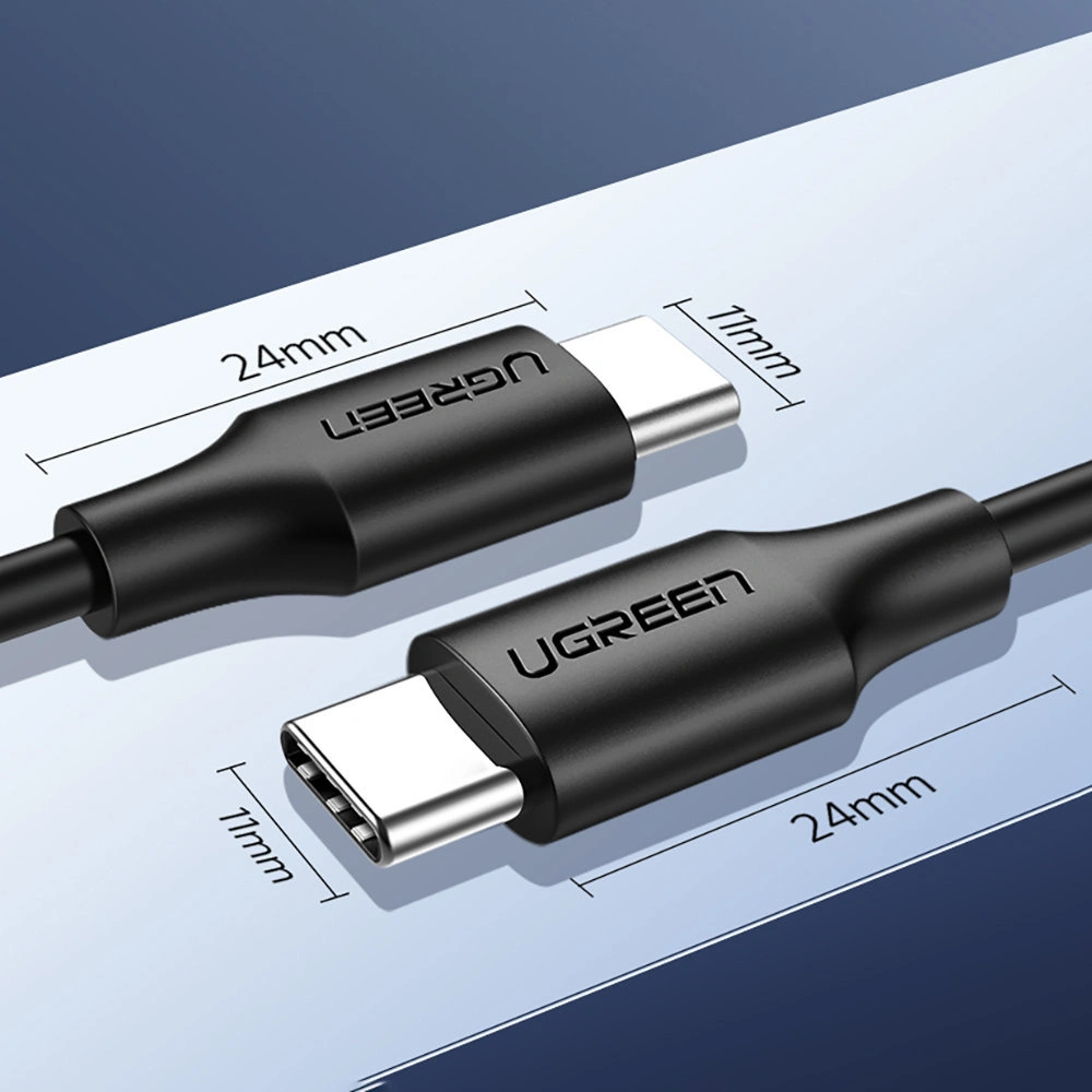Hurtownia GSM - Cablu UGREEN US286 USB-C/USB-C 3A 1,5m negru - UGR1579 - {ean13} - Hurt