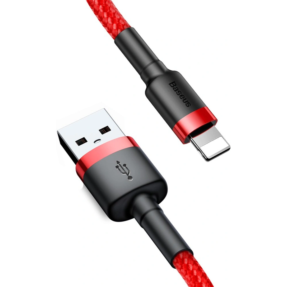 Hurtownia GSM - Kábel Baseus Cafule USB-A/Lightning QC 3.0 2A 3M piros - BSU4121 - {ean13} - Hurt