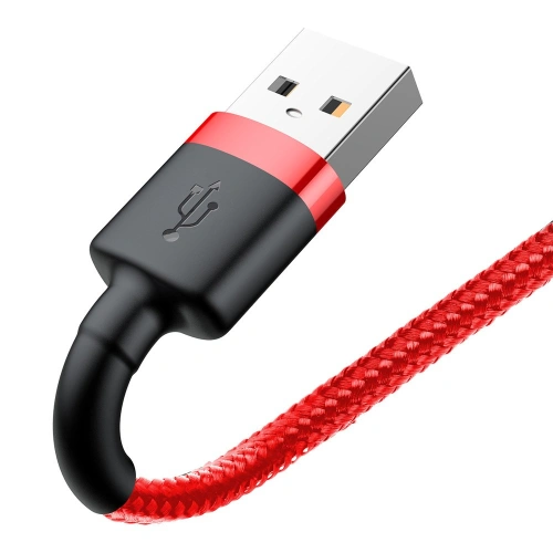 Kabel Baseus Cafule USB-A/Lightning QC 3.0 2A 3M czerwony
