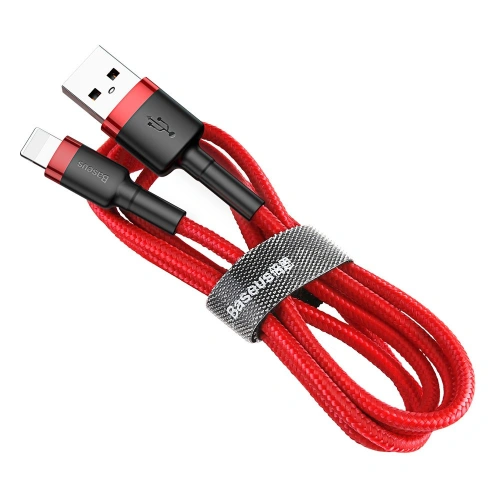 Kabel Baseus Cafule USB-A/Lightning QC 3.0 2A 3M czerwony