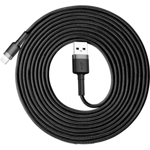 Hurtownia GSM - Kabel Baseus Cafule USB-A/Lightning QC 3.0 2A 3M czarno-szary - BSU4122 - {ean13} - Hurt