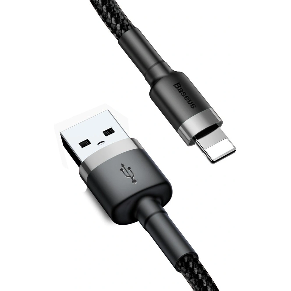 Hurtownia GSM - Kabel Baseus Cafule USB-A/Lightning QC 3.0 2A 3M schwarz-grau - BSU4122 - {ean13} - Hurt