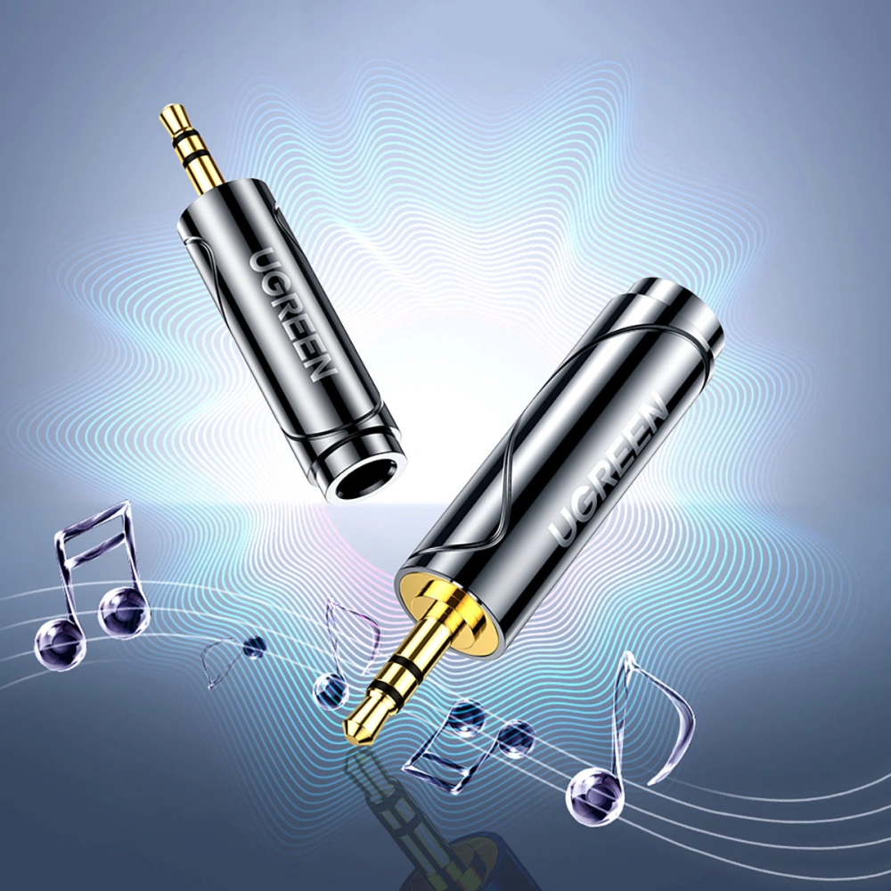 Hurtownia GSM - Adapter audio UGREEN AV168 mini jack 3,5mm/6,35mm jack szary - UGR1580 - {ean13} - Hurt