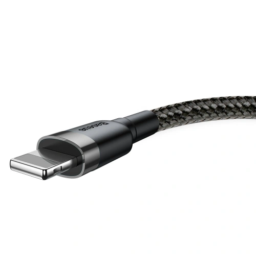 Kabel Baseus Cafule USB-A/Lightning QC 3.0 2A 3M czarno-szary