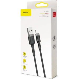 Hurtownia GSM - Kabel Baseus Cafule USB-A/Lightning QC 3.0 2A 3M czarno-szary - BSU4122 - {ean13} - Hurt