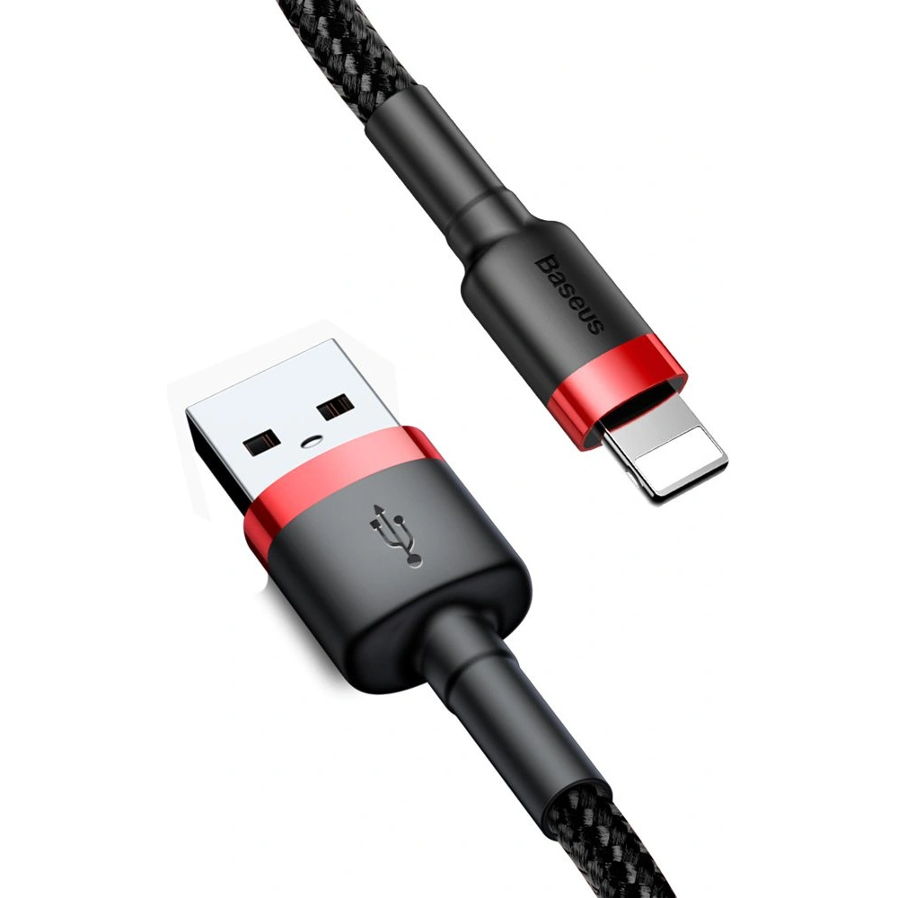 Hurtownia GSM - Kábel Baseus Cafule USB-A/Lightning QC 3.0 2A 3M fekete-piros - BSU4123 - {ean13} - Hurt