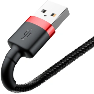 Hurtownia GSM - Kabel Baseus Cafule USB-A/Lightning QC 3.0 2A 3M czarno-czerwony - BSU4123 - {ean13} - Hurt