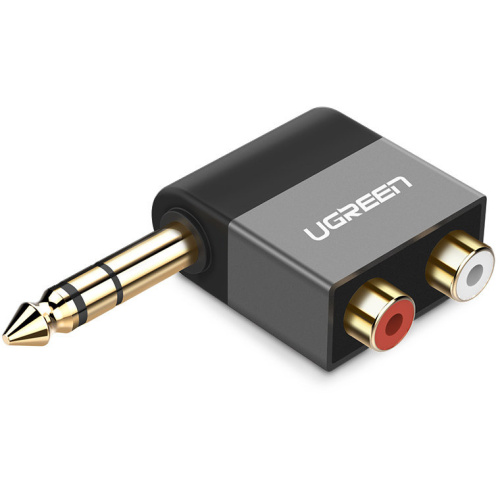 Hurtownia Ugreen - 6957303848461 - UGR1581 - Kabel audio UGREEN AV147 jack 6.35mm/2xRCA czarny - B2B homescreen