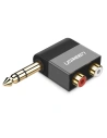 Kabel audio UGREEN AV147 jack 6.35mm/2xRCA czarny