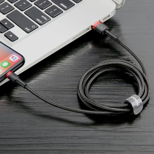 Hurtownia GSM - Kabel Baseus Cafule USB-A/Lightning QC 3.0 2A 3M czarno-czerwony - BSU4123 - {ean13} - Hurt