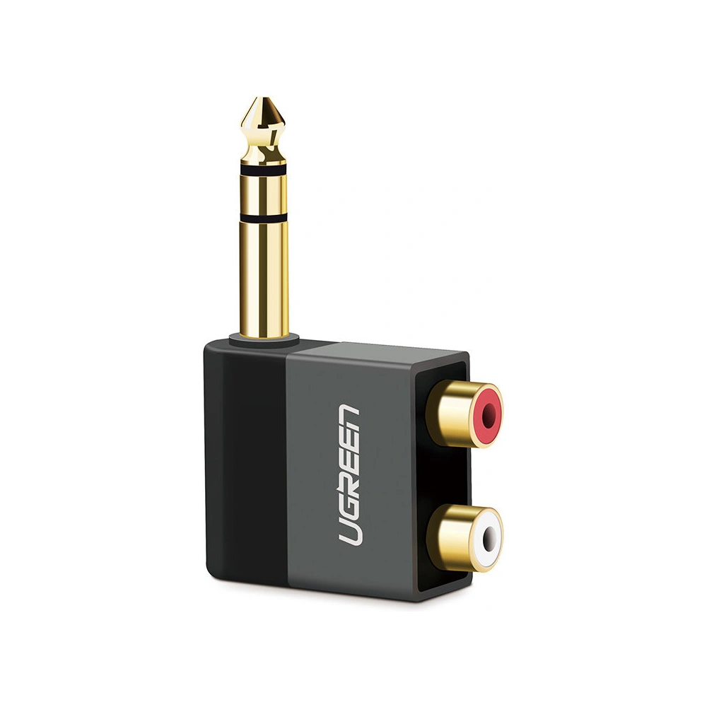 Hurtownia GSM - Audio kábel UGREEN AV147 jack 6.35mm/2xRCA fekete - UGR1581 - {ean13} - Hurt
