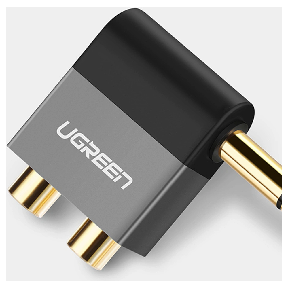 Hurtownia GSM - Audio kábel UGREEN AV147 jack 6.35mm/2xRCA fekete - UGR1581 - {ean13} - Hurt