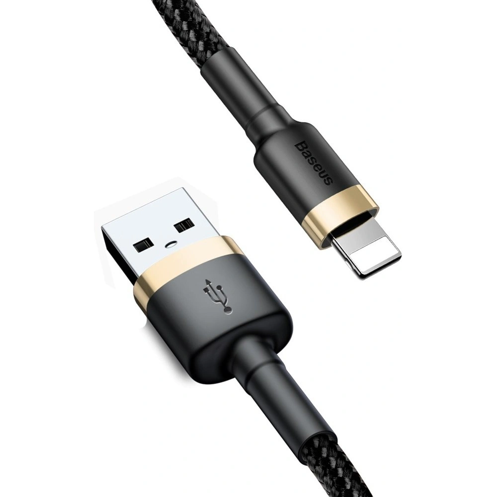 Hurtownia GSM - Kábel Baseus Cafule USB-A/Lightning QC 3.0 2A 3M fekete-arany - BSU4124 - {ean13} - Hurt