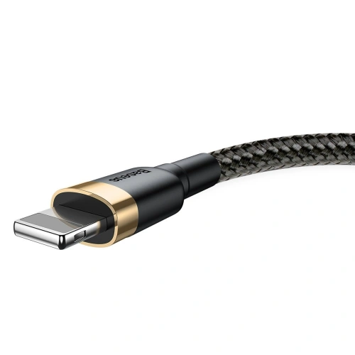 Kabel Baseus Cafule USB-A/Lightning QC 3.0 2A 3M czarno-złoty