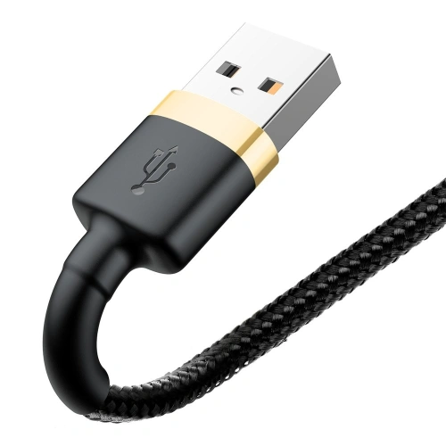 Kabel Baseus Cafule USB-A/Lightning QC 3.0 2A 3M czarno-złoty
