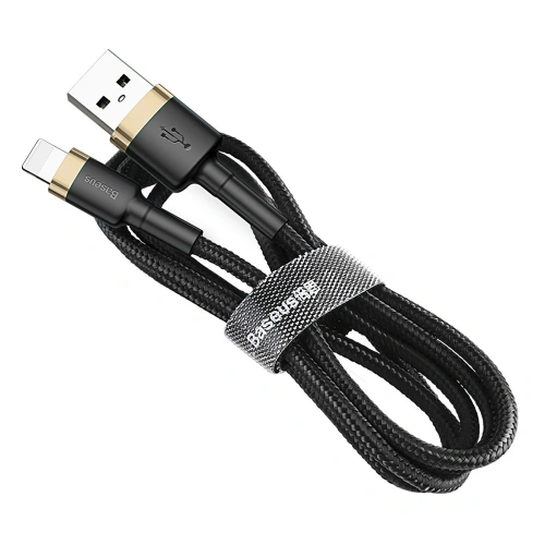 Kabel Baseus Cafule USB-A/Lightning QC 3.0 2A 3M czarno-złoty