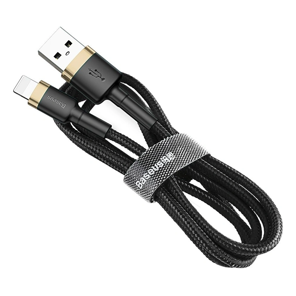 Hurtownia GSM - Kábel Baseus Cafule USB-A/Lightning QC 3.0 2A 3M fekete-arany - BSU4124 - {ean13} - Hurt