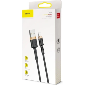 Hurtownia GSM - Kabel Baseus Cafule USB-A/Lightning QC 3.0 2A 3M czarno-złoty - BSU4124 - {ean13} - Hurt