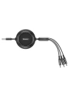 Hurtownia GSM - Rozwijany kabel Baseus Golden Loop 3w1 USB-A/microUSB - Lightning - USB-C 3.5A 35cm-120cm czarny - BSU4125 - {ean13} - Hurt