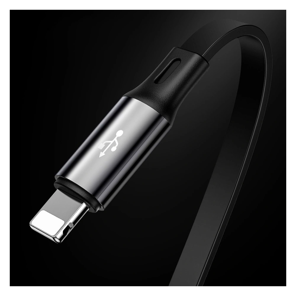 Hurtownia GSM - Rozwijany kabel Baseus Golden Loop 3w1 USB-A/microUSB - Lightning - USB-C 3.5A 35cm-120cm czarny - BSU4125 - {ean13} - Hurt