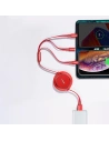 Hurtownia GSM - Kibővíthető kábel Baseus Golden Loop 3w1 USB-A/microUSB - Lightning - USB-C 3.5A 35cm-120cm fekete - BSU4125 - {ean13} - Hurt