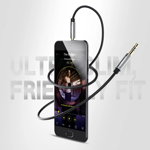 Kabel audio UGREEN AV119 AUX mini jack 3,5mm 1m czarny