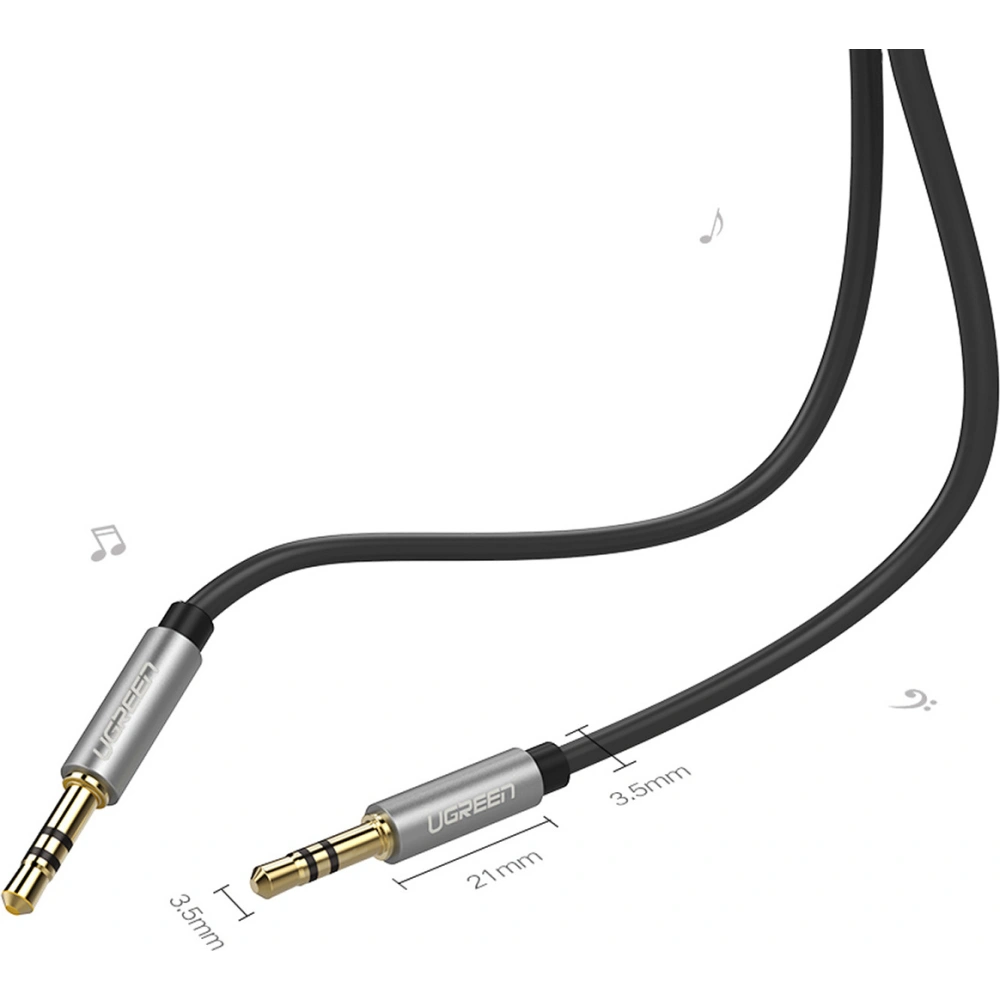 Hurtownia GSM - Audio kabel UGREEN AV119 AUX mini jack 3,5mm 1m černý - UGR1583 - {ean13} - Hurt
