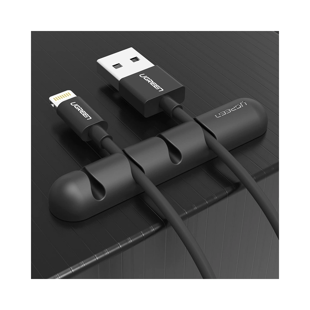 Hurtownia GSM - Organizer pentru cabluri UGREEN LP114 autoadeziv, 4 sloturi, negru - UGR1584 - {ean13} - Hurt