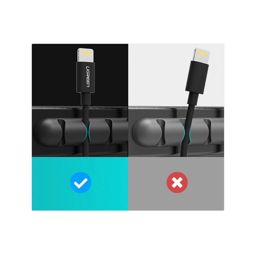 Hurtownia GSM - UGREEN LP114 öntapadó kábelrendező 4 slot fekete - UGR1584 - {ean13} - Hurt