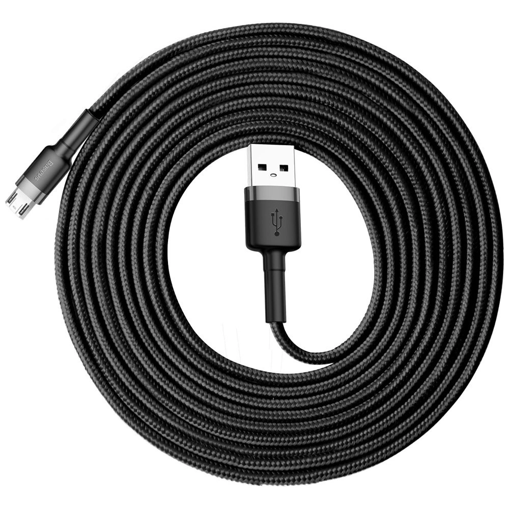 Hurtownia GSM - Kábel Baseus Cafule USB-A/microUSB 2A 3M fekete-szürke - BSU4126 - {ean13} - Hurt