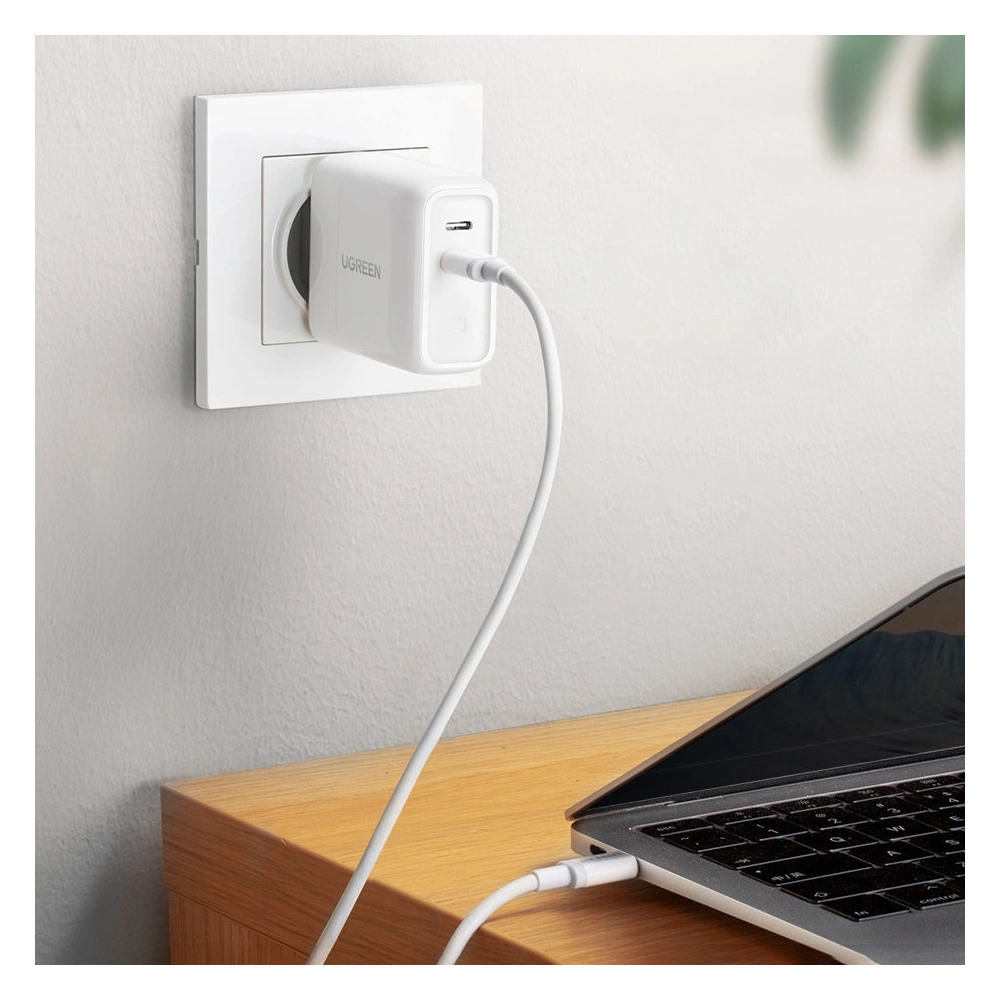 Hurtownia GSM - UGREEN CD199 hálózati töltő 2xUSB-C 36W PD fehér - UGR1585 - {ean13} - Hurt